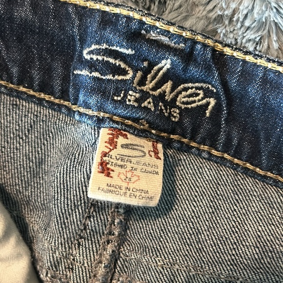 Silver Jean shorts, size 26 - Picture 3 of 4